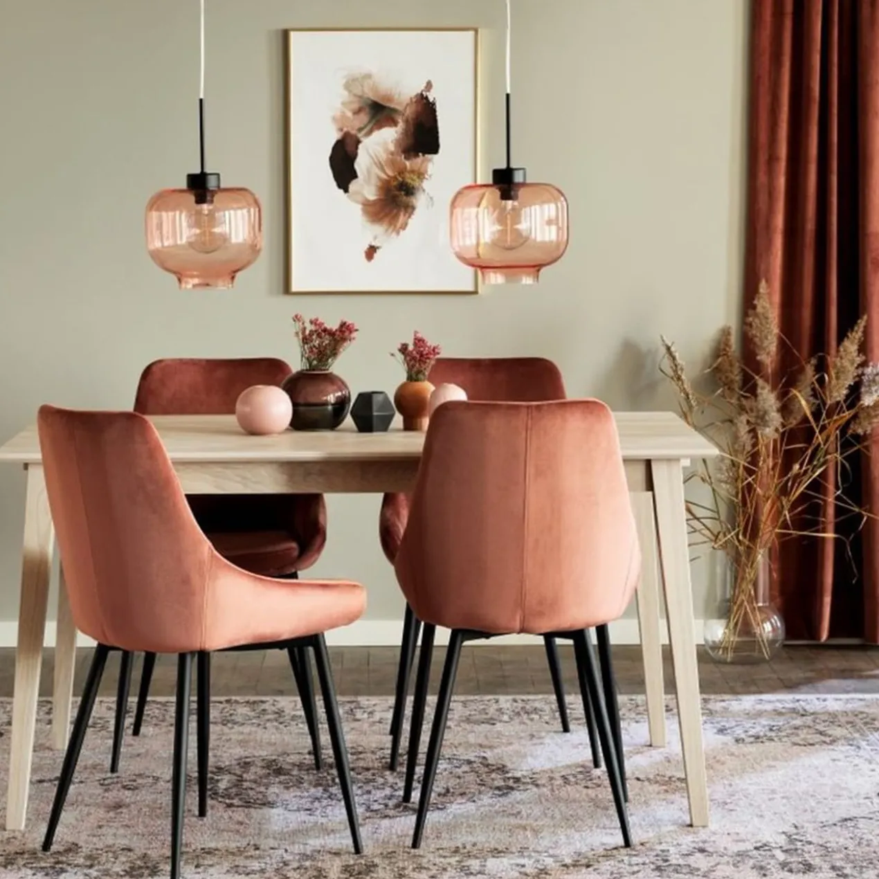 Eetkamerstoel Sierra velvet Beige