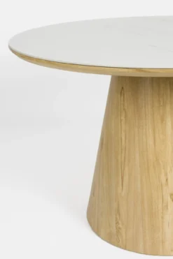 Eetkamer tafel almira rond eiken