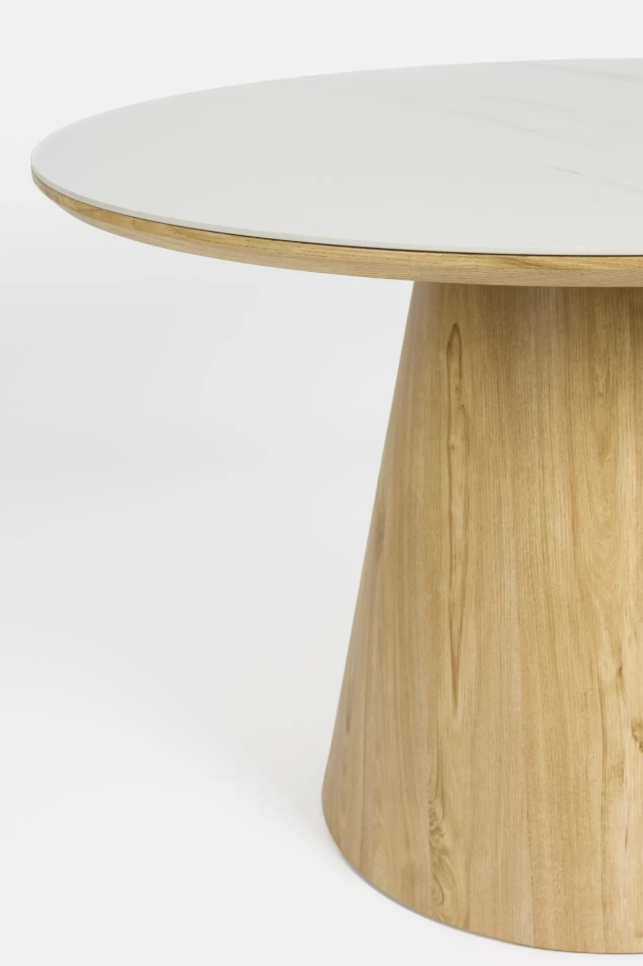 Eetkamer tafel almira rond eiken