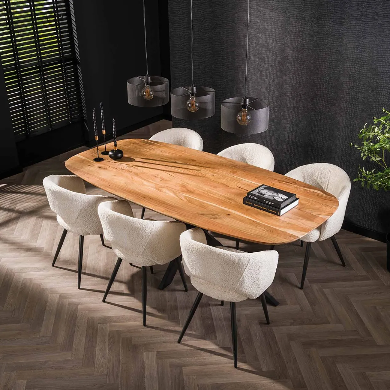 Eetkamertafel Deens Ovaal Kopenhagen 180