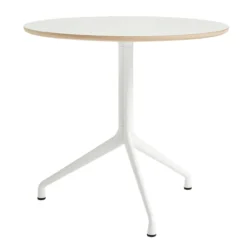 Eettafel AAT20 Wit Ø80 cm