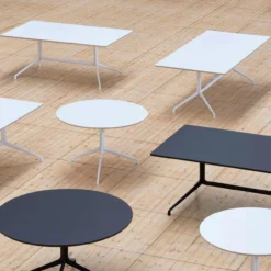 Eettafel AAT20 Wit Ø80 cm