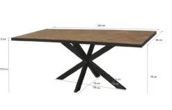 Eettafel Ace 200 cm Eettafel Ace 200cm
