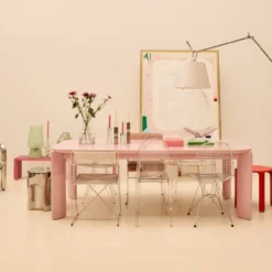 Eettafel Alexis cotton candy 220x100 cm