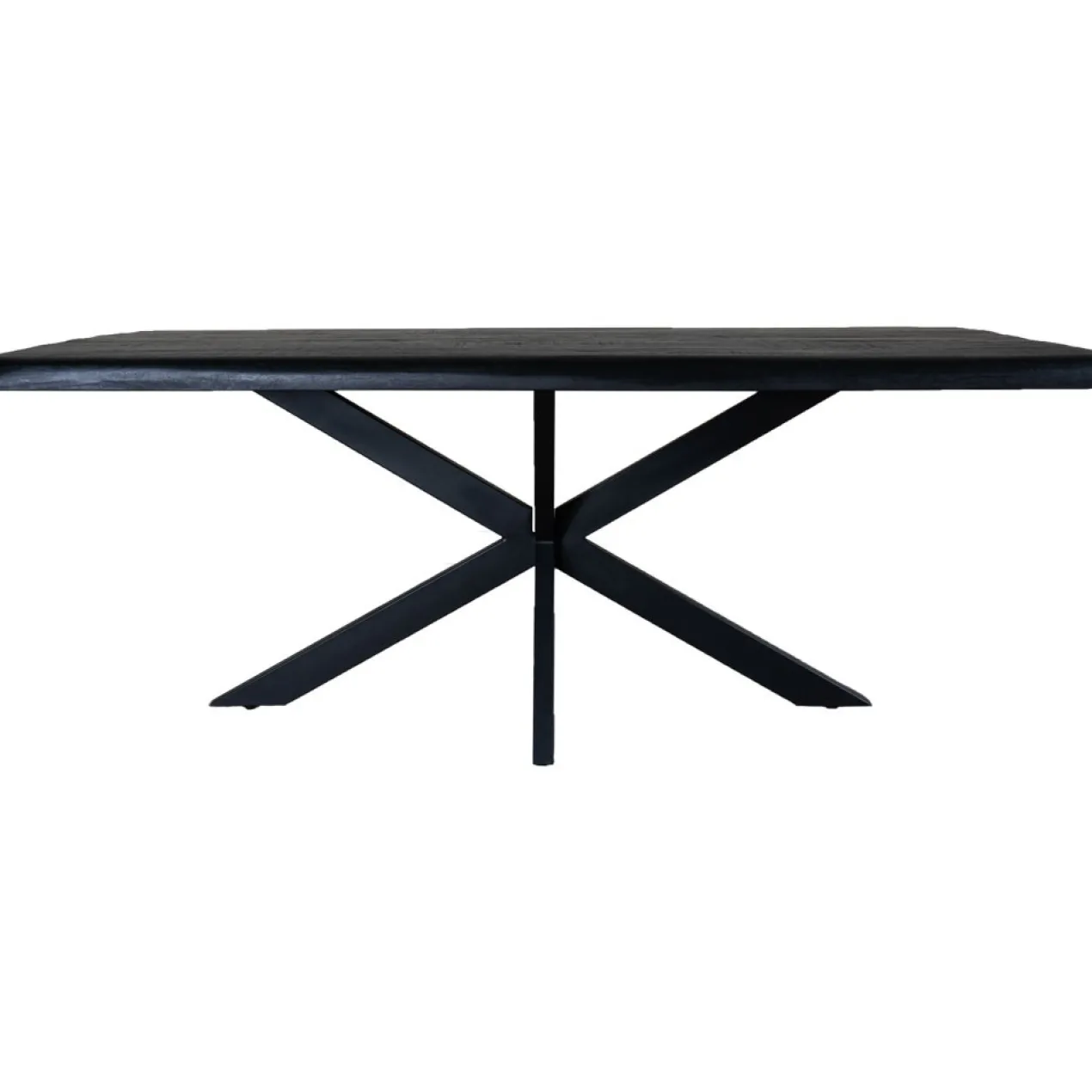 Eettafel Arvu 180 cm - Zwart Mangohout Spinpoot