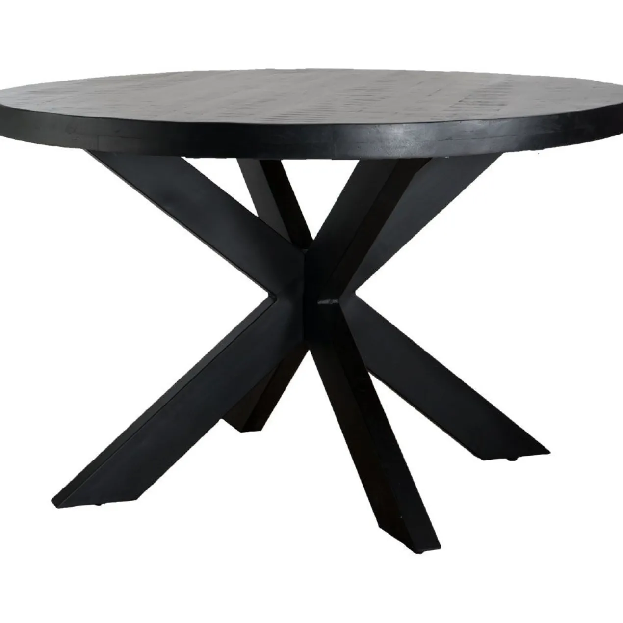 Eettafel Bob Zwart Mangohout ø130 cm