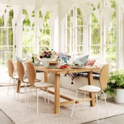 Eettafel Brooklyn Donkerbruin verlengbaar 220 x 95 cm