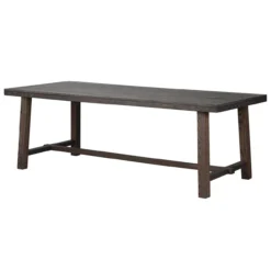 Eettafel Brooklyn Donkerbruin verlengbaar 220 x 95 cm