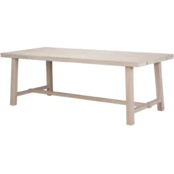 Eettafel Brooklyn whitewash verlengbaar 220 x 95 cm
