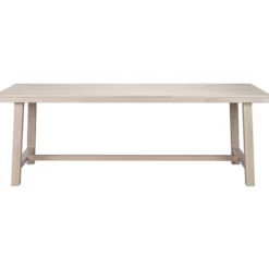 Eettafel Brooklyn whitewash verlengbaar 220 x 95 cm