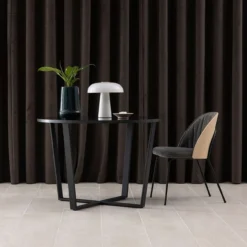 Eettafel Brynn marmerlook Zwart