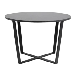 Eettafel Brynn marmerlook Zwart
