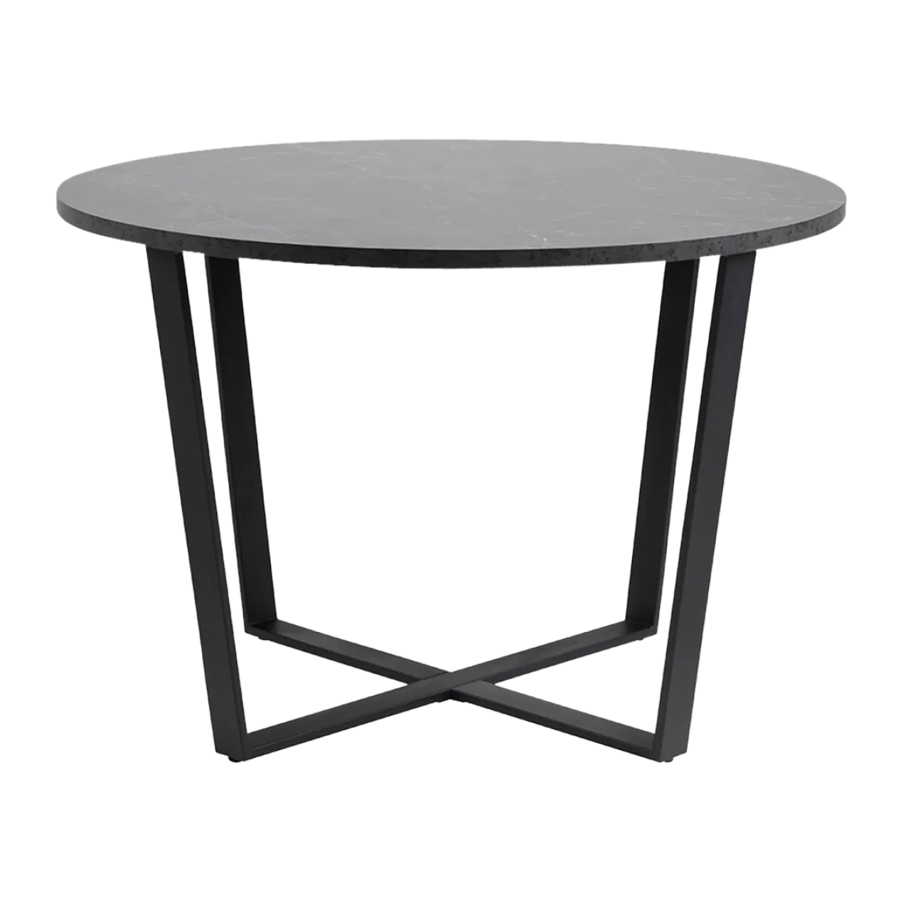 Eettafel Brynn marmerlook Zwart
