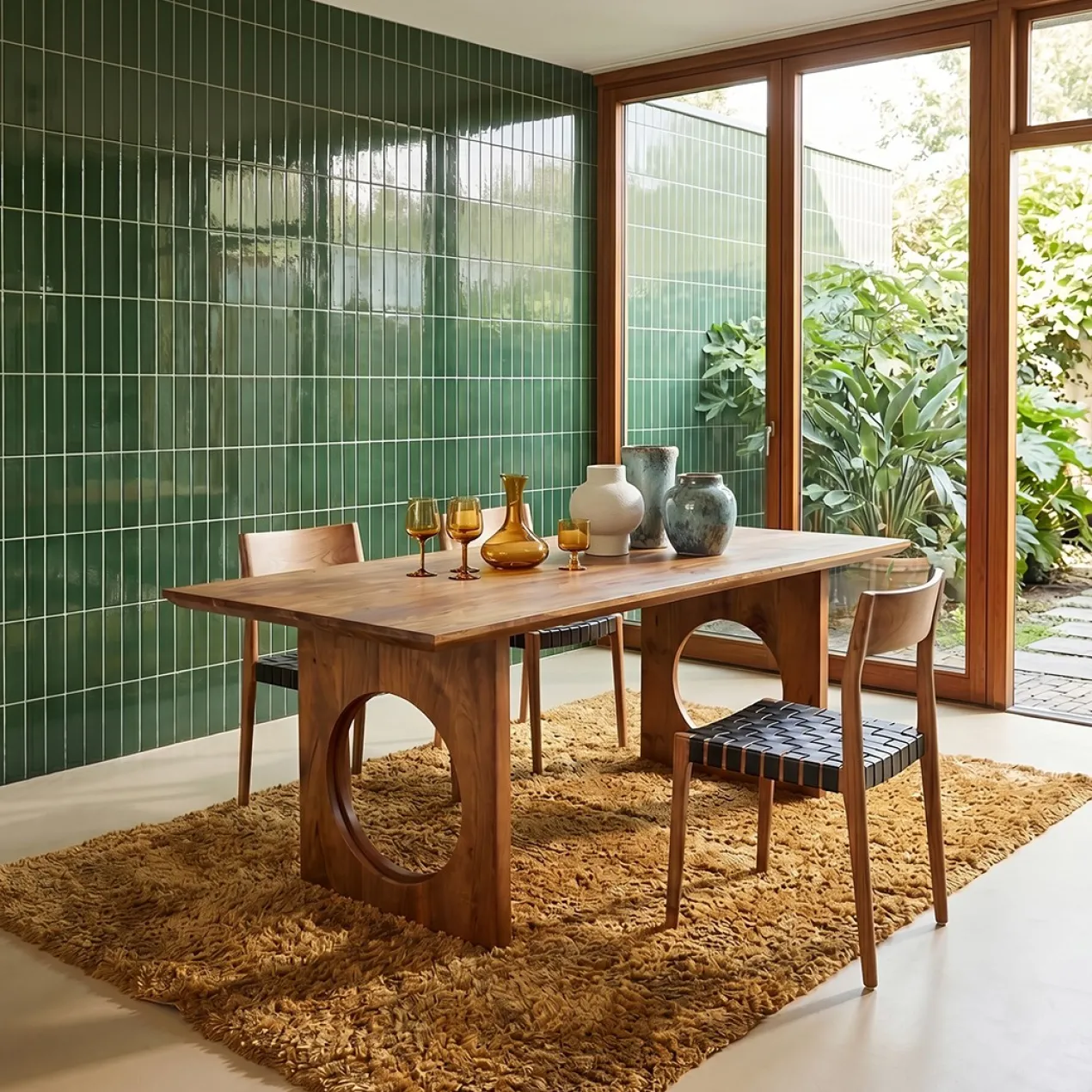 Eettafel Bullnose Chamfered Loop 180x90 cm