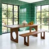 Eettafel Bullnose Chamfered Loop 240x90 cm