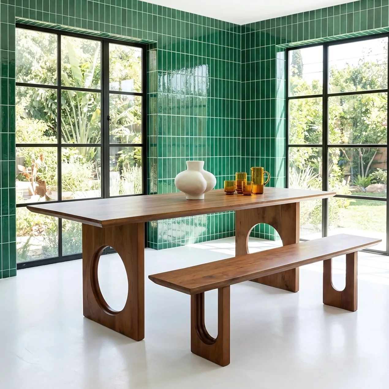 Eettafel Bullnose Chamfered Loop 240x90 cm