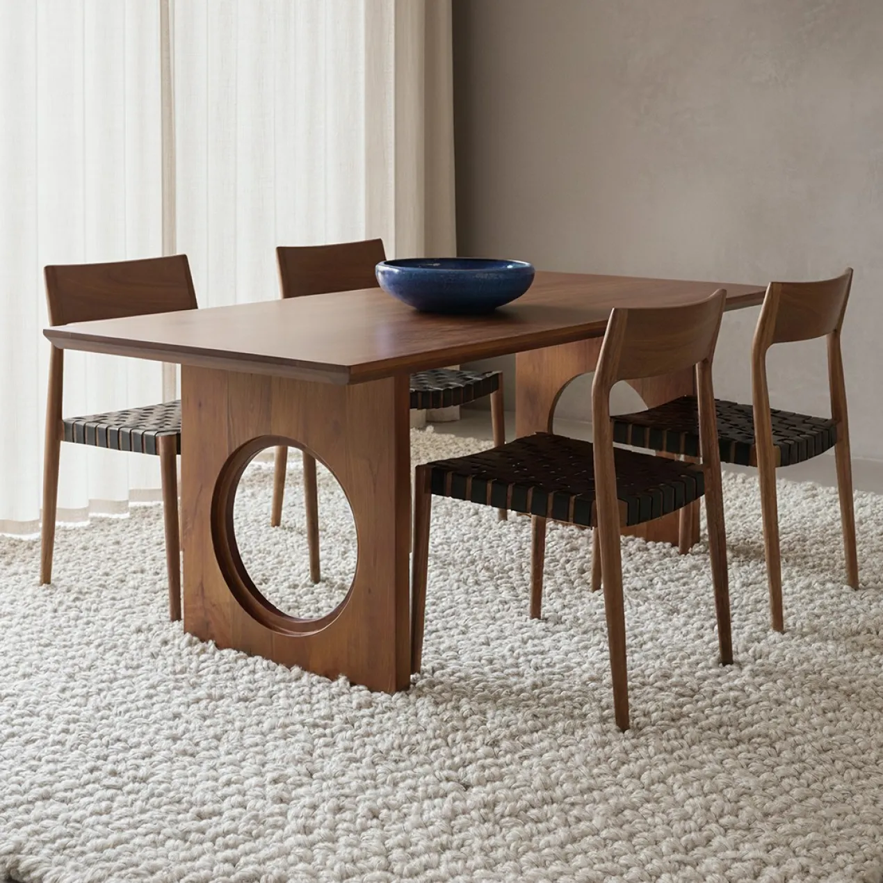 Eettafel Bullnose Chamfered Loop 240x90 cm