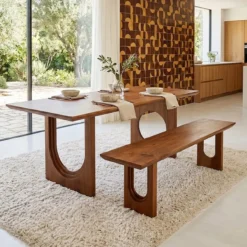 Eettafel Bullnose Chamfered Mix 180x90 cm