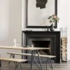 Eettafel Butterfly donkerbruin 180x90 cm verjongde rand