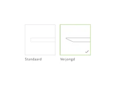 Eettafel Butterfly donkerbruin 180x90 cm verjongde rand