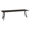 Eettafel Butterfly donkerbruin 200x90 cm verjongde rand