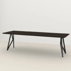 Eettafel Butterfly donkerbruin 200x90 cm verjongde rand
