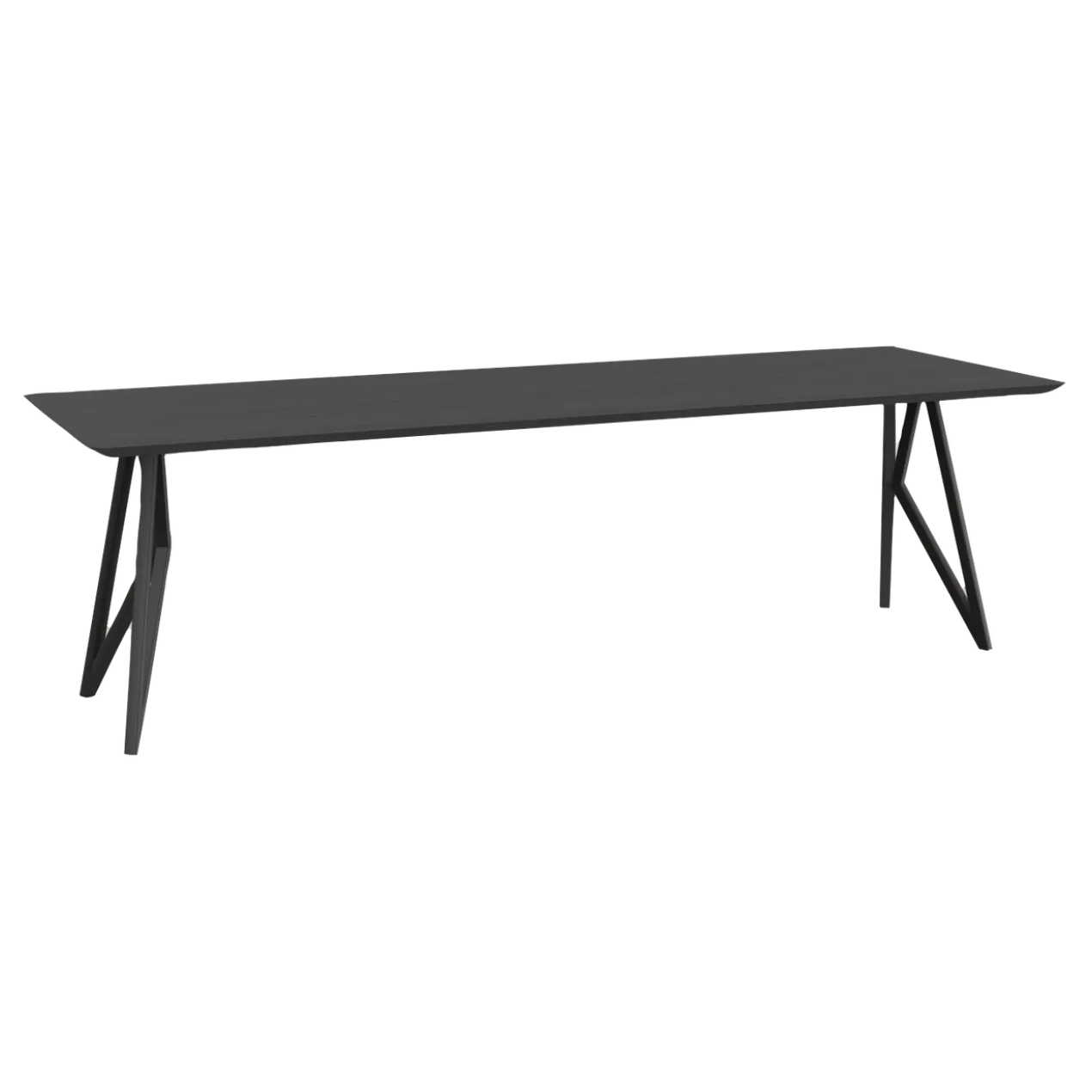 Eettafel Butterfly zwart 160x90 cm verjongde rand