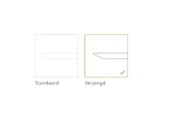 Eettafel Butterfly zwart 300x90 cm verjongde rand