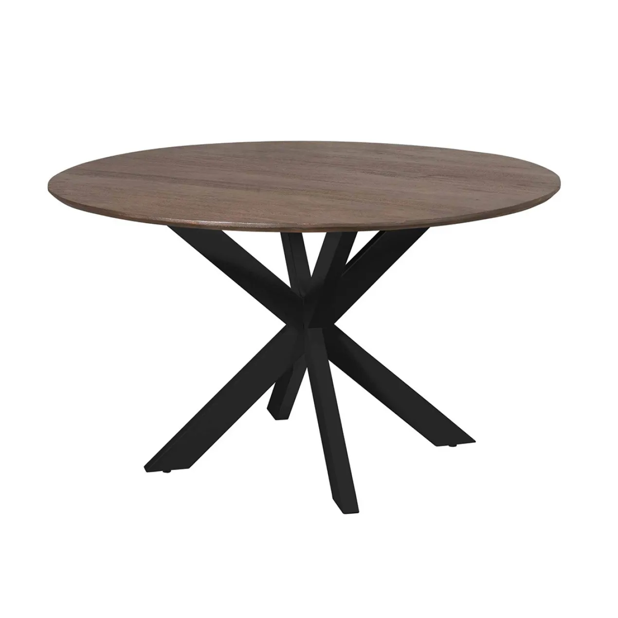 Eettafel De Bokke bruin/zwart Ø130 cm