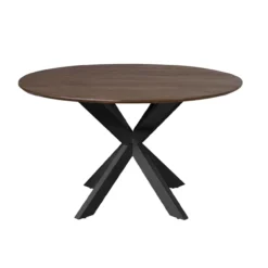 Eettafel De Bokke bruin/zwart Ø130 cm