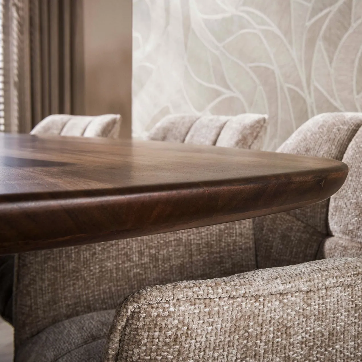 Eettafel Donker deens ovaal 180 cm