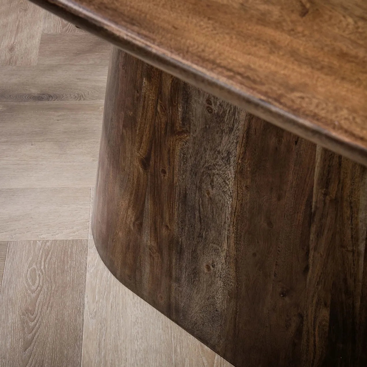 Eettafel Donker deens ovaal 180 cm