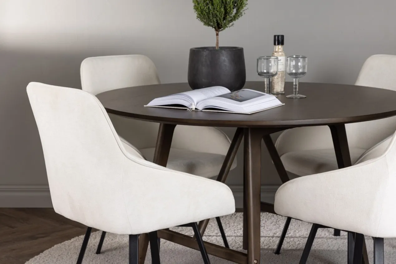 Eettafel Esra hout Donkerbruin