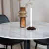 Eettafel Estelle Wit/Zwart