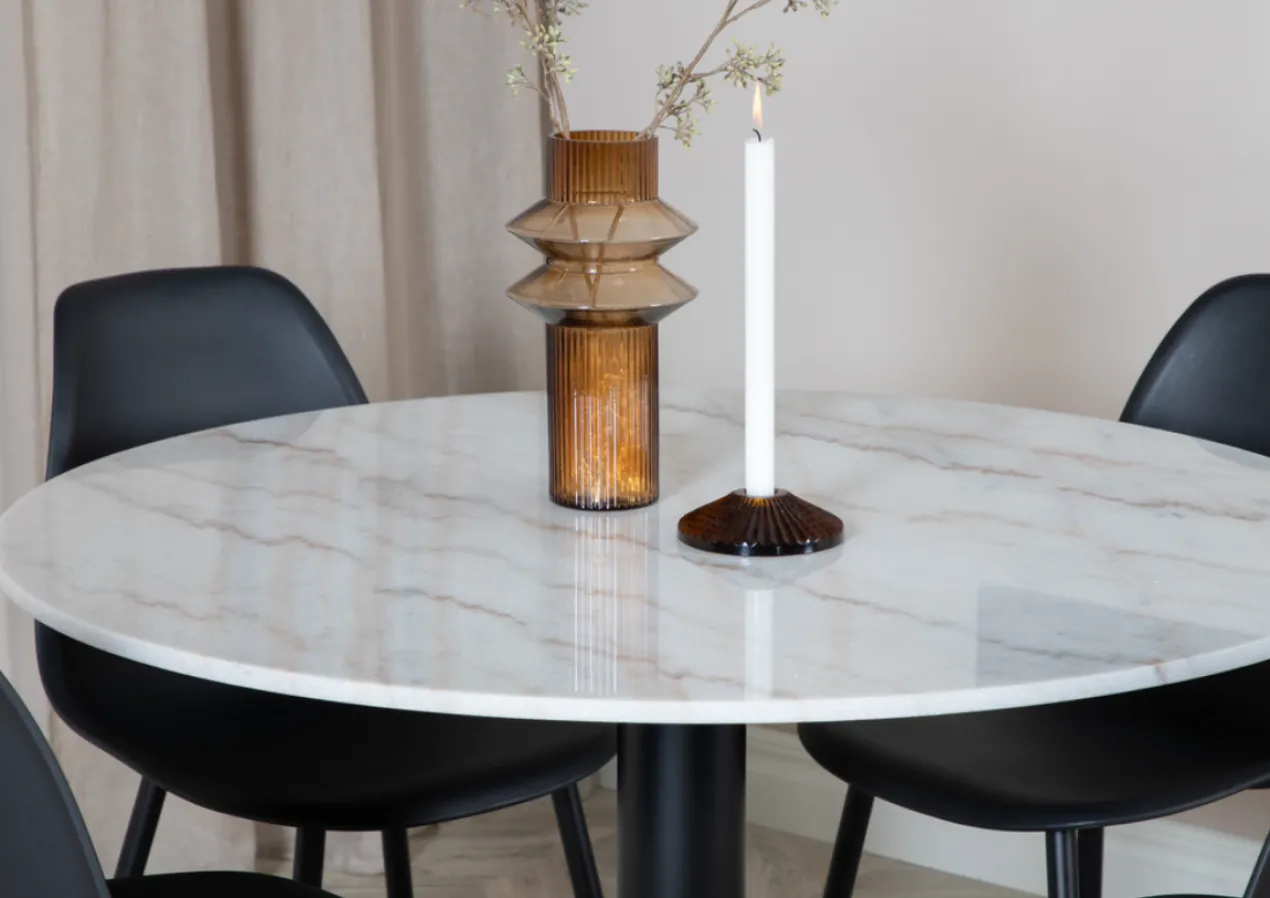 Eettafel Estelle Zwart/Goud