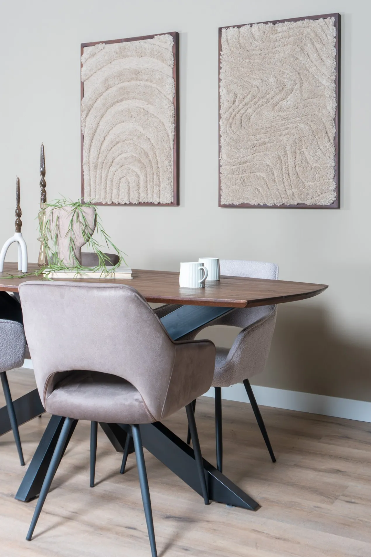 Eettafel Felix - espresso mangohout 190 cm