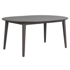 Eettafel Filippa rond donkerbruin uitschuifbaar 170 x 105 cm