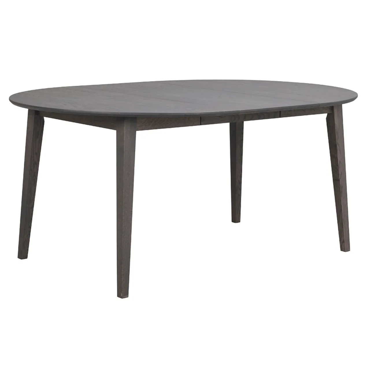 Eettafel Filippa rond donkerbruin uitschuifbaar 170 x 105 cm