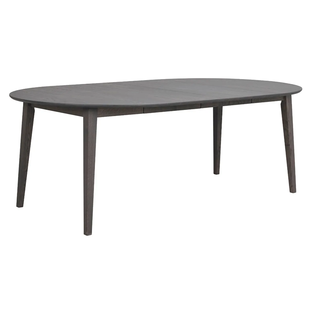 Eettafel Filippa rond donkerbruin uitschuifbaar 170 x 105 cm