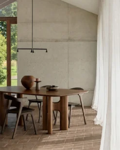 Eettafel Flow teak wild brown 220x110 cm