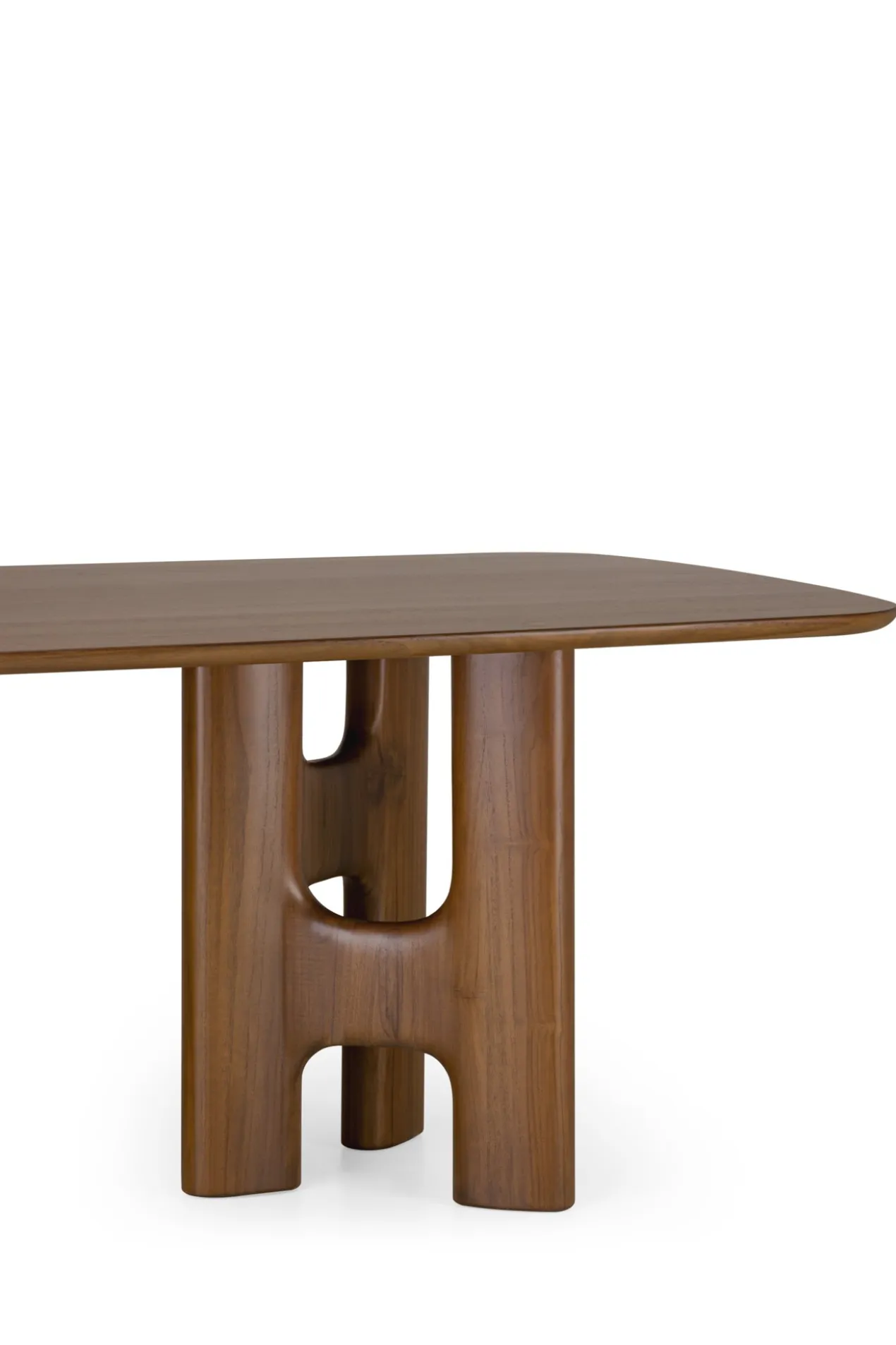 Eettafel Flow teak wild brown 200x110 cm