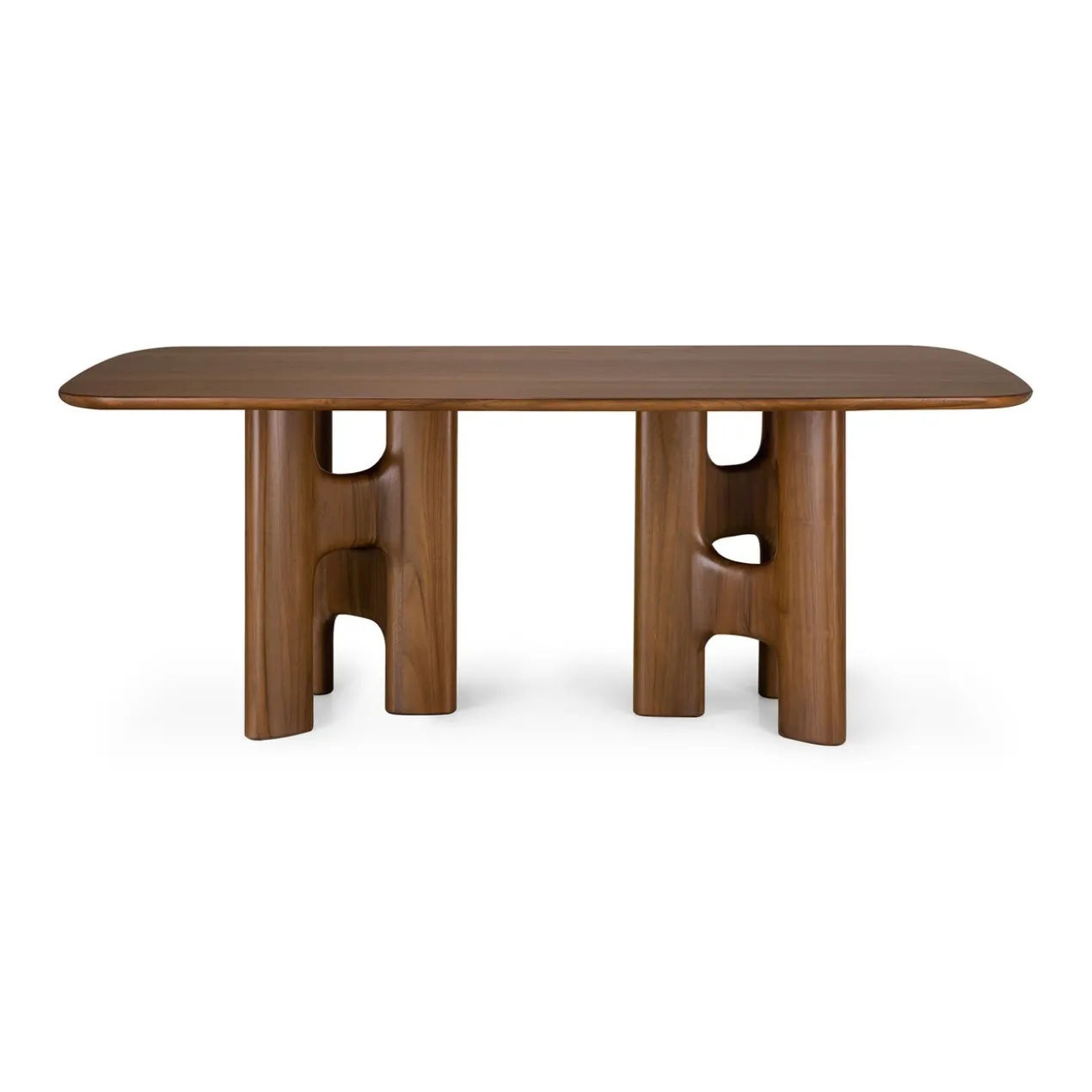 Eettafel Flow teak wild brown 200x110 cm