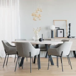 Eettafel Fred rond zwart Zwart