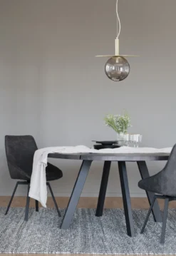 Eettafel Fred rond zwart Zwart