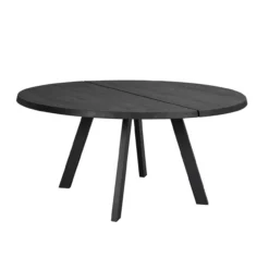 Eettafel Fred rond zwart Zwart