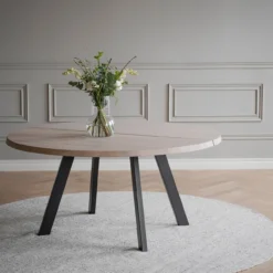 Eettafel Fred rond zwart Zwart