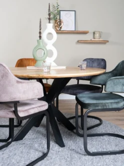 Eettafel Icon ø110 cm – Mangohout