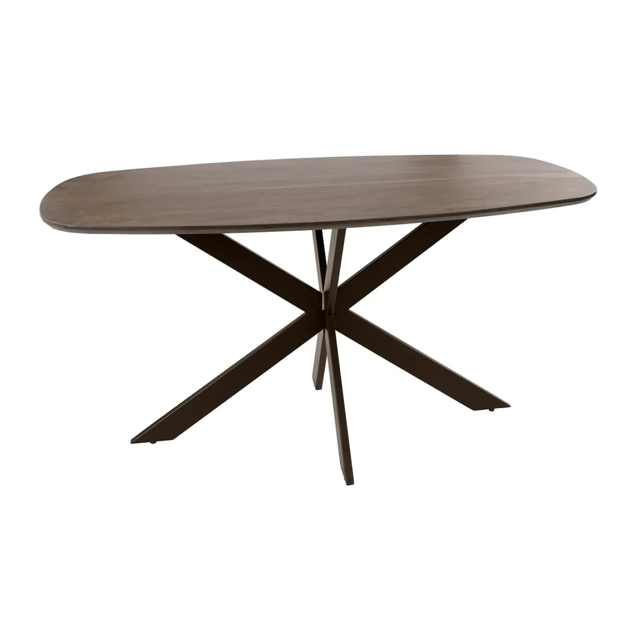 Eettafel Kopenhagen deens ovaal bruin 150x90 cm