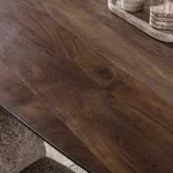 Eettafel Kopenhagen deens ovaal bruin 150x90 cm