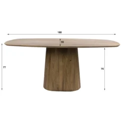 Eettafel Lambda Centro 180x90 cm